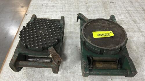 (2) HEAVY DUTY MACHINERY MOVING SKATES