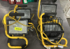 (4) HALOGEN WORK LIGHTS PORTABLE YELLOW FRAMES
