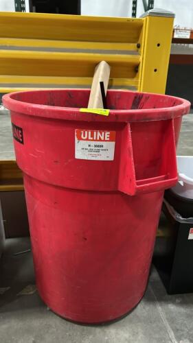 (1) ASSORTED LOT TRASH CANS