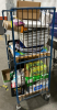 (1) ROLLING UTILITY CART WITH 2 SHELVES WITH ASSORTED CONTENTS - 2