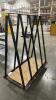 (1) STEEL A FRAME MATERIAL ORGANIZING CART