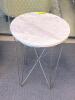 (1) MARBLE TOP ROUND SIDE TABLE