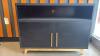 (1) BLACK MEDIA CONSOLE