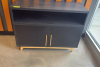 (1) BLACK MEDIA CONSOLE - 2