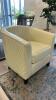 (2) WHITE ACCENT CHAIRS - 2