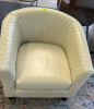 (2) WHITE ACCENT CHAIRS - 3