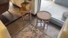 (1) 1 ARTFICAL POTTED PLANT AND (2) SIDE TABLES - 2