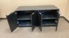 (1) BLACK OFFICE 4-DOOR STORAGE CABINET - 2