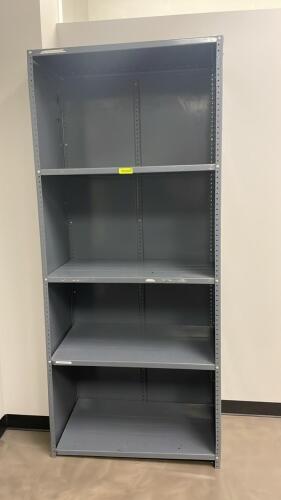 (1) INDUSTRIAL OPEN 5 SHELVES STEEL SHELVING UNIT