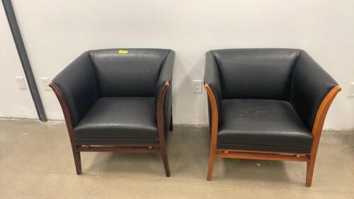 (2) BLACK OFFICE CHAIRS
