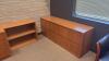 (1) DESK AND (2) FILE CABINETS AS SHOWN - 3