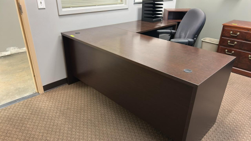 DESK, CHAIR, AND FILE ORGIZANOR