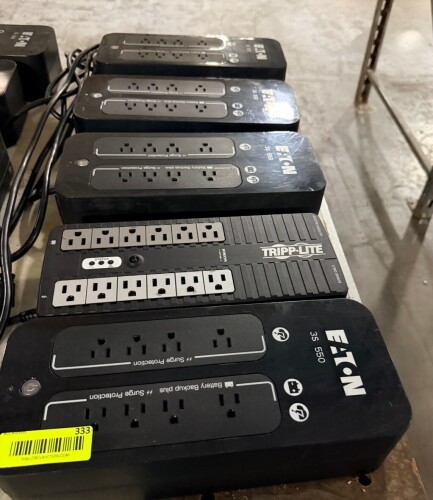 (5) ASSORTED HEAVY DUTY SURGE STRIPS.