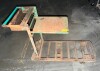 36" METAL WAREHOUSE CART ( RUSTED )
