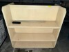 48" DOUBLE SIDED PLASTIC ROLL ABOUT BOOK CART.