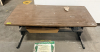 60" LAMINATE WOOD DESK.