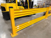 (2) 96" SECTIONS OF WAREHOUSE SAFETY RAIL GUARD. - 2