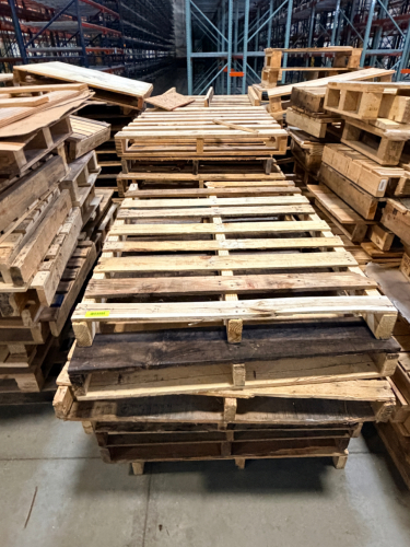 (10) ASSORTED WOODEN PALLET.