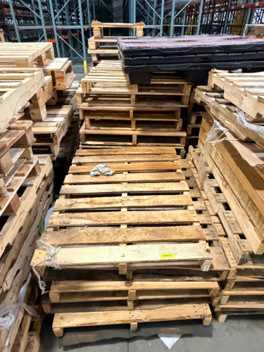 (10) ASSORTED WOODEN PALLET.