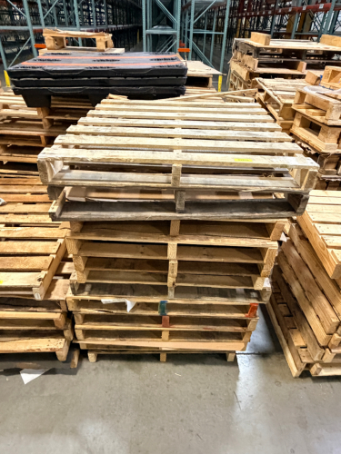 (10) ASSORTED WOODEN PALLET.