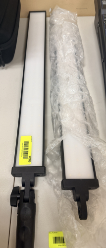 (2) BI-COLOR LED STUDIO LIGHT PANELS WITH MOUNTING HANDLES.