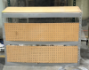 48" X 18" THREE TIER LIGHT DUTY METAL SHELF W/ COMPOSITE INSERT SHELVES