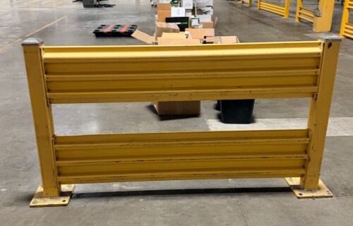 (2) SECTIONS OF HEAVY DUTY STEEL SAFETY GUARD FENCING