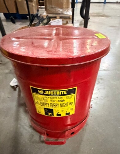 JUSTRITE OILY RAG CAN