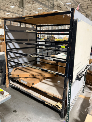72" X 48" MATERIAL STORAGE RACK.