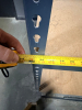 (2) SECTIONS OF 8' X 4' FIVE TIER METAL SHELVING W/ COMPOSITE WOOD INSERT SHELVES. - 3