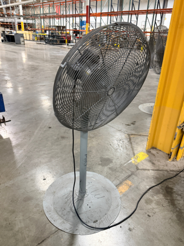 24" INDUSTRIAL PEDESTAL FAN