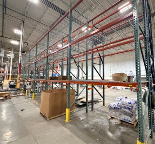 (10) SECTIONS OF 72" X 42" PALLET RACKING. (TEAR DROP )