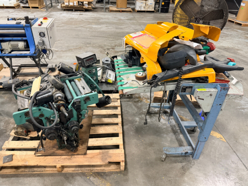 (2) PALLETS OIF MISC SCRAP PARTS AND SALVAGE METAL.