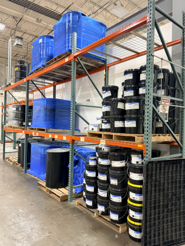 (3) SECTIONS OF TEAR DROP PALLET RACKING. (1) 6' AND (2) 8'