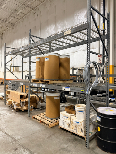 (2) SECTIONS OF 9' X 4' PALLET RACKING