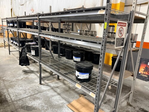 (4) SECTIONS OF 72" X 24" LIGHT DUTY RACKING.