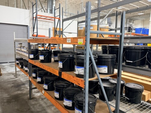 (2) SECTIONS OF 8' X 24" MEDIUM DUTY PALLET RACKING.