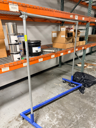 Z RACK ON CASTERS.
