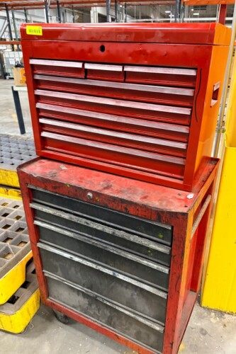 TWELVE DRAWER METAL TOOL ORGANIZER