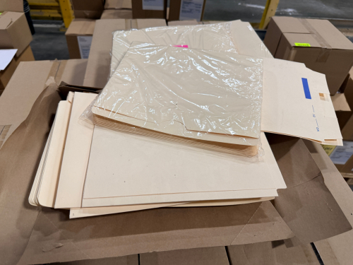 (15) CASES OF 14 PT MANILA LETTER SIZE FOLDERS.