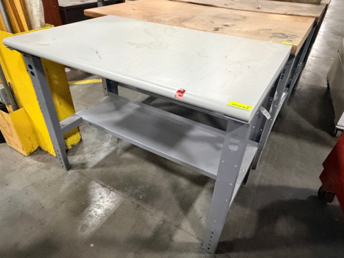 50" GREY COMPOSITE TABLE.
