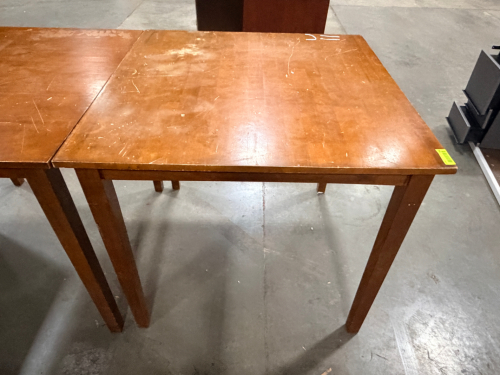 (2) 32" X 32" WOODEN TABLES