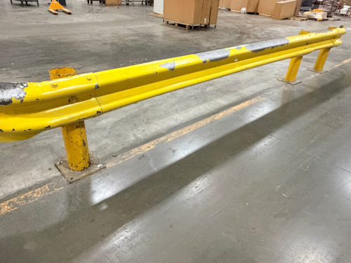 (2) SECTIONS OF WAREHOUSE GUARD RAILING.