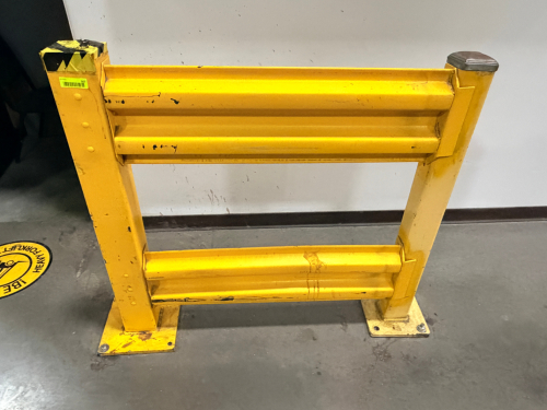 (3) SECTIONS OF 40" WAREHOUSE SAFETY GUARD RAIL