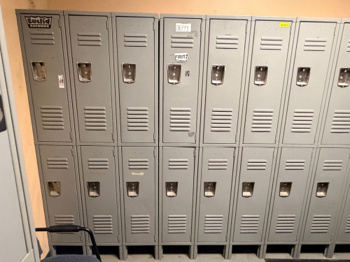 (2) SIX GROUP METAL LOCKER SYSTEM