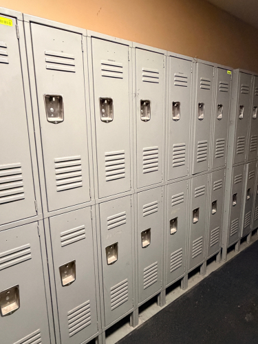 (2) SIX GROUP METAL LOCKER SYSTEM