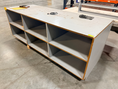 (2) ASSORTED COMPOSITE SHOP / SHIPPING TABLES.