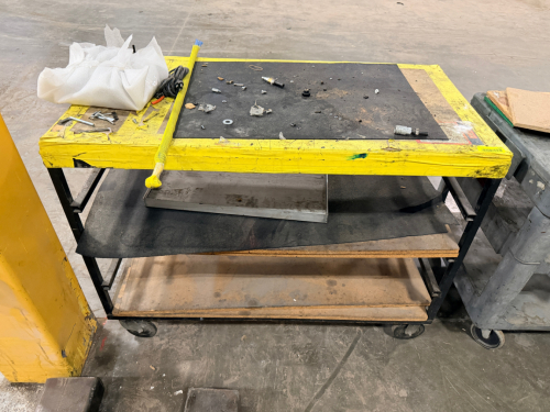 48" THREE TIER WAREHOUSE CART.