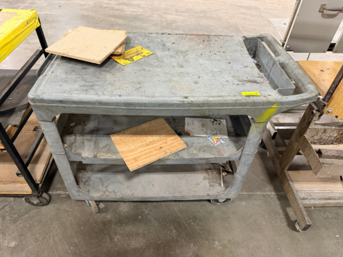 THREE TIER PLASTIC UTILITY CART