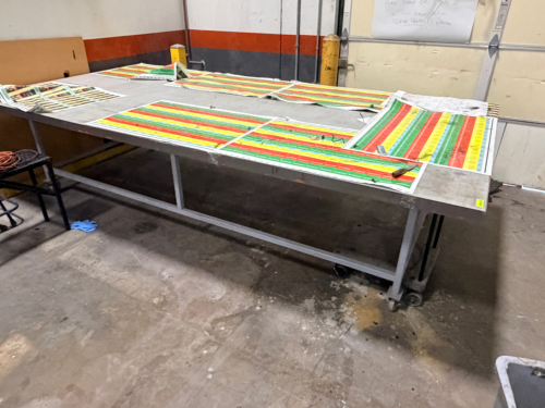 12' X 6' ROLL ABOUT FABRICATION TABLE